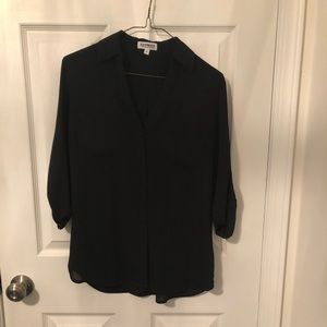 Black express portofino shirt